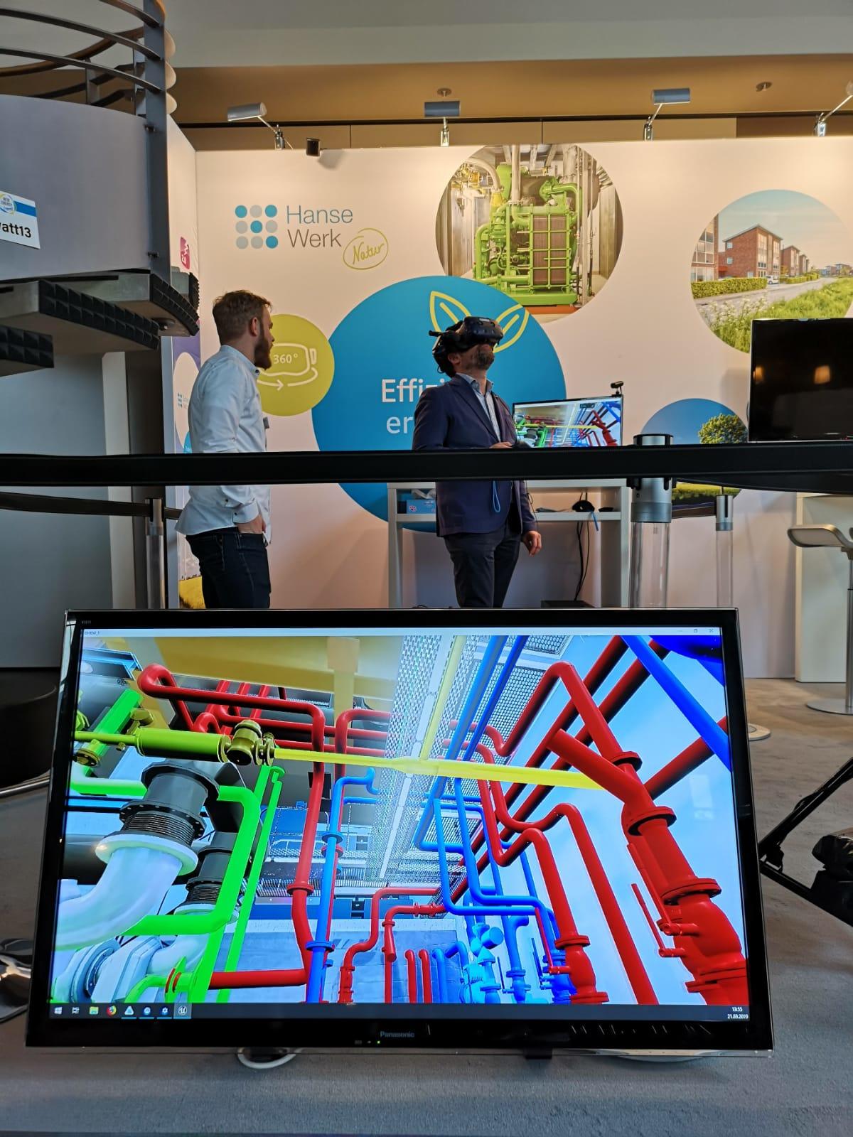 Hansewerk präsentiert Blockheizkraftwerk in VR